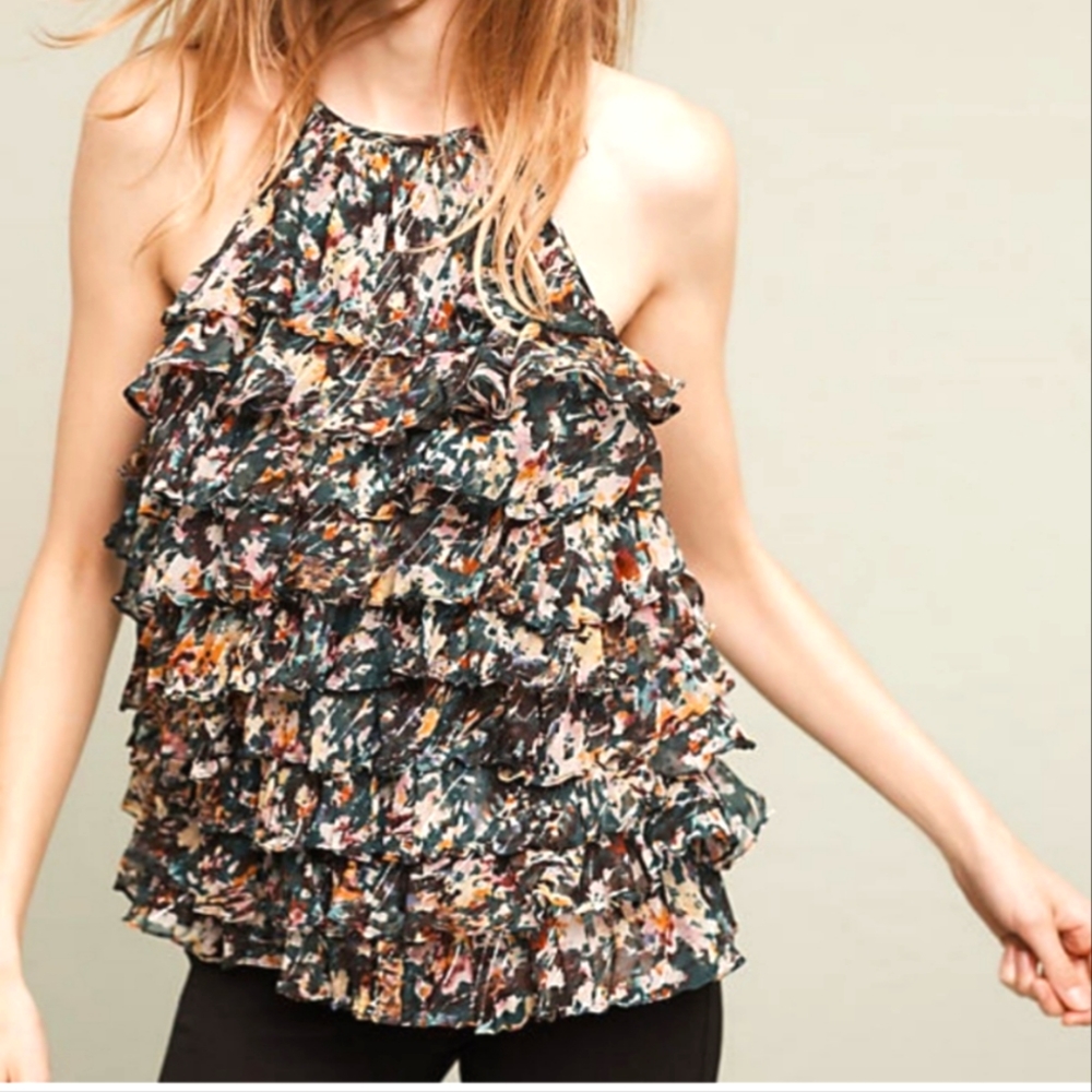 Ranna Gill Lorena Ruffle Tank